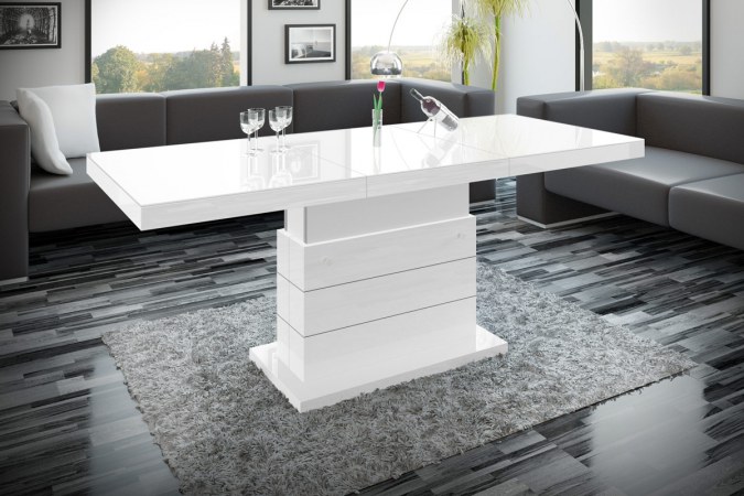 MATERA LUX coffee table (high gloss/super matt/wood-like decor)